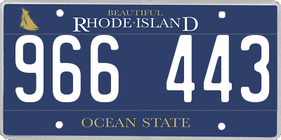 RI license plate 966443