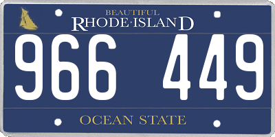 RI license plate 966449