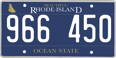 RI license plate 966450