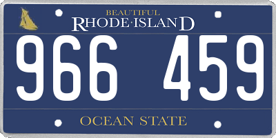 RI license plate 966459