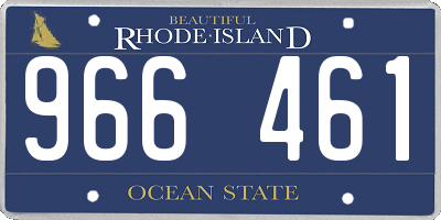 RI license plate 966461