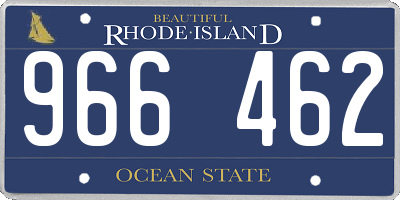 RI license plate 966462