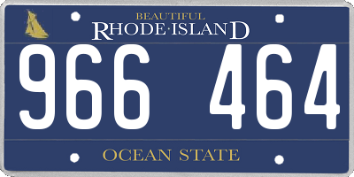 RI license plate 966464