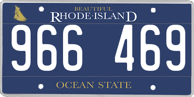 RI license plate 966469