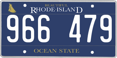 RI license plate 966479