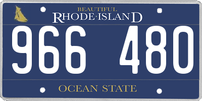 RI license plate 966480