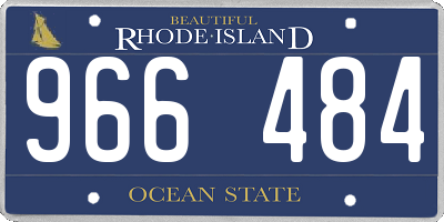 RI license plate 966484