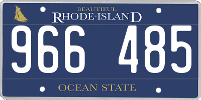 RI license plate 966485