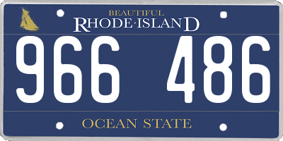 RI license plate 966486