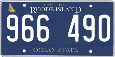 RI license plate 966490