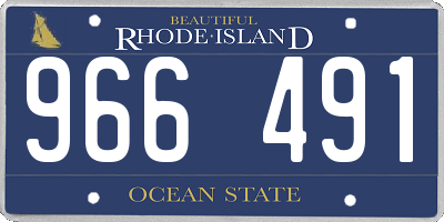 RI license plate 966491