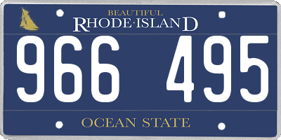 RI license plate 966495