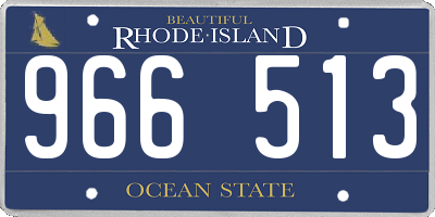 RI license plate 966513