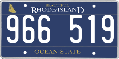 RI license plate 966519