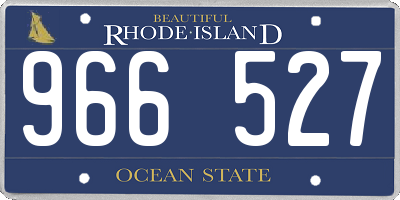 RI license plate 966527