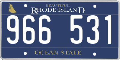 RI license plate 966531