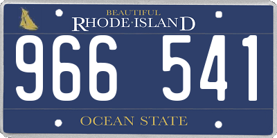 RI license plate 966541