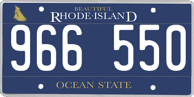 RI license plate 966550