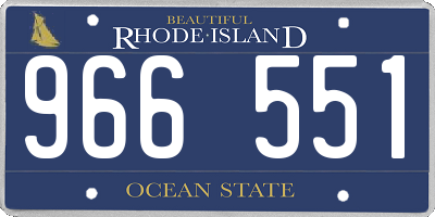 RI license plate 966551