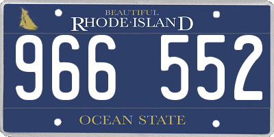 RI license plate 966552