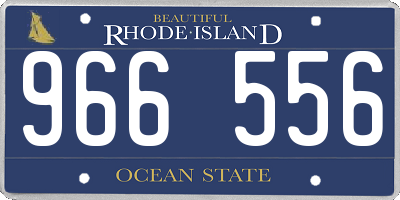 RI license plate 966556