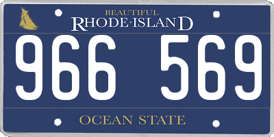 RI license plate 966569