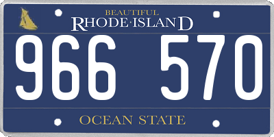 RI license plate 966570