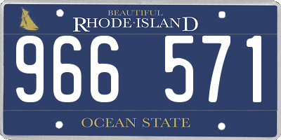 RI license plate 966571