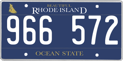 RI license plate 966572