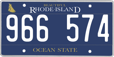 RI license plate 966574