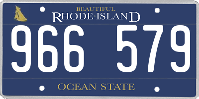RI license plate 966579