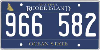 RI license plate 966582