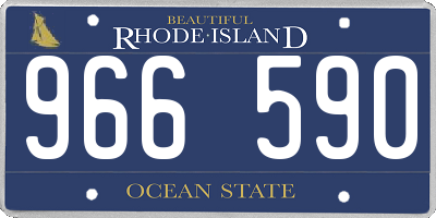 RI license plate 966590