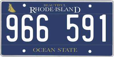 RI license plate 966591