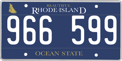 RI license plate 966599