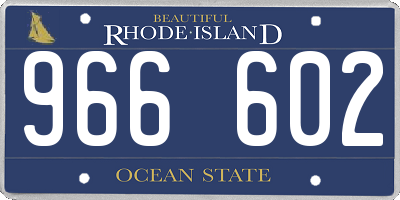 RI license plate 966602
