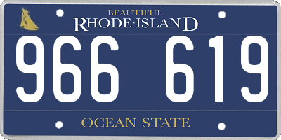 RI license plate 966619