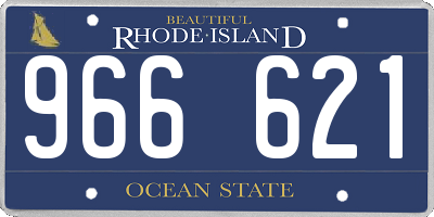 RI license plate 966621