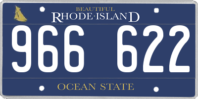 RI license plate 966622