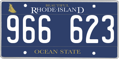 RI license plate 966623