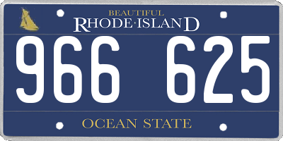 RI license plate 966625