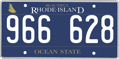 RI license plate 966628