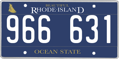 RI license plate 966631