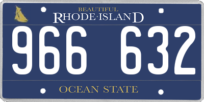 RI license plate 966632