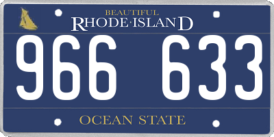 RI license plate 966633