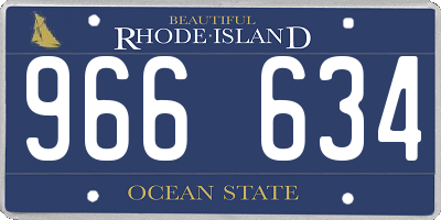 RI license plate 966634