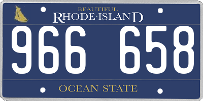 RI license plate 966658