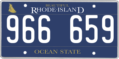RI license plate 966659
