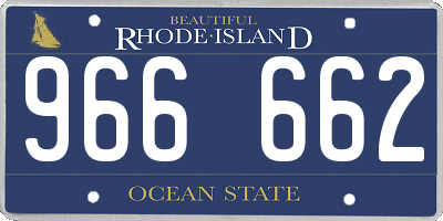 RI license plate 966662