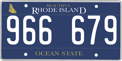 RI license plate 966679